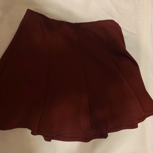 Wine red skirt